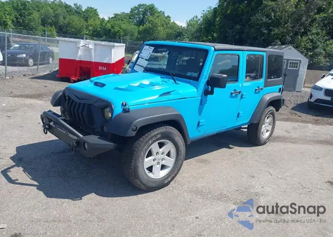 2017 Jeep Wrangler Unlimited Sport 4X4 из США, поврежденный, VIN 1C4BJWDG3HL703117